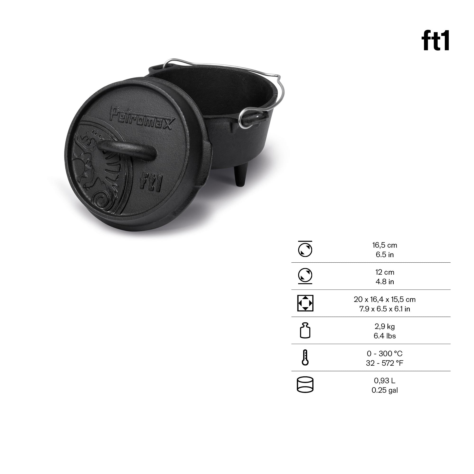 Feuertopf (Dutch Oven) Black FT1